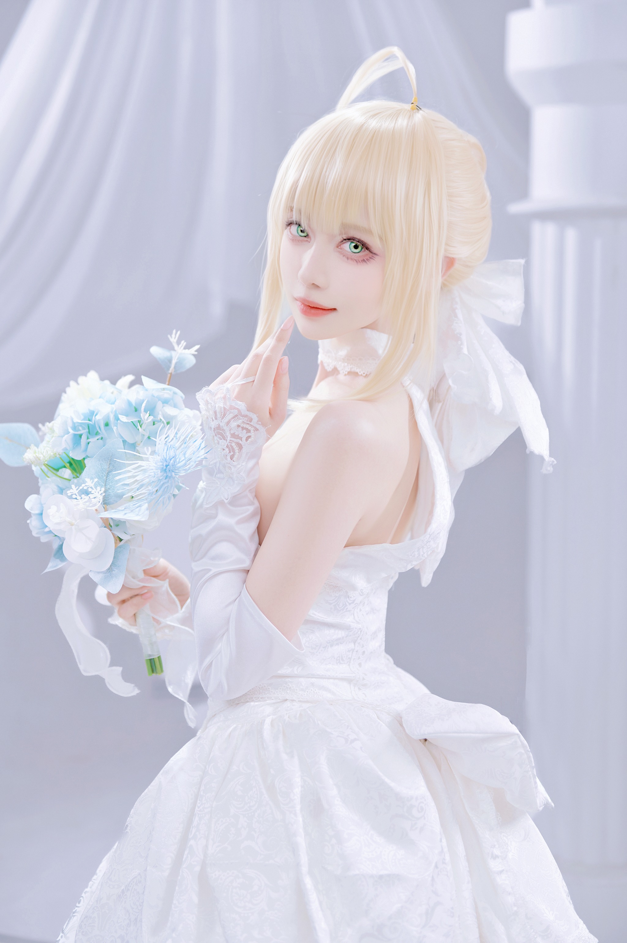 图片[1]-Shika小鹿鹿 – NO.131 FGO Saber花嫁[22P]-XikXak